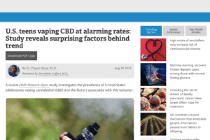 The Rising Concern of CBD Vaping Among Students: Risks, Regulations, and the Need for Education